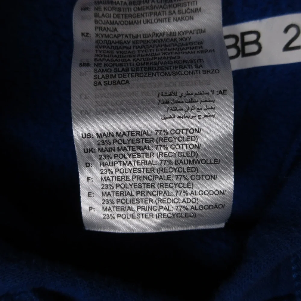 Kansas Jayhawks Sweater Mens Medium Blue Hoodie Sweatshirt Adidas Basketball EUC
